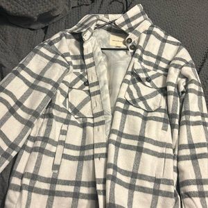 Never worn, warm winter jacket, button down